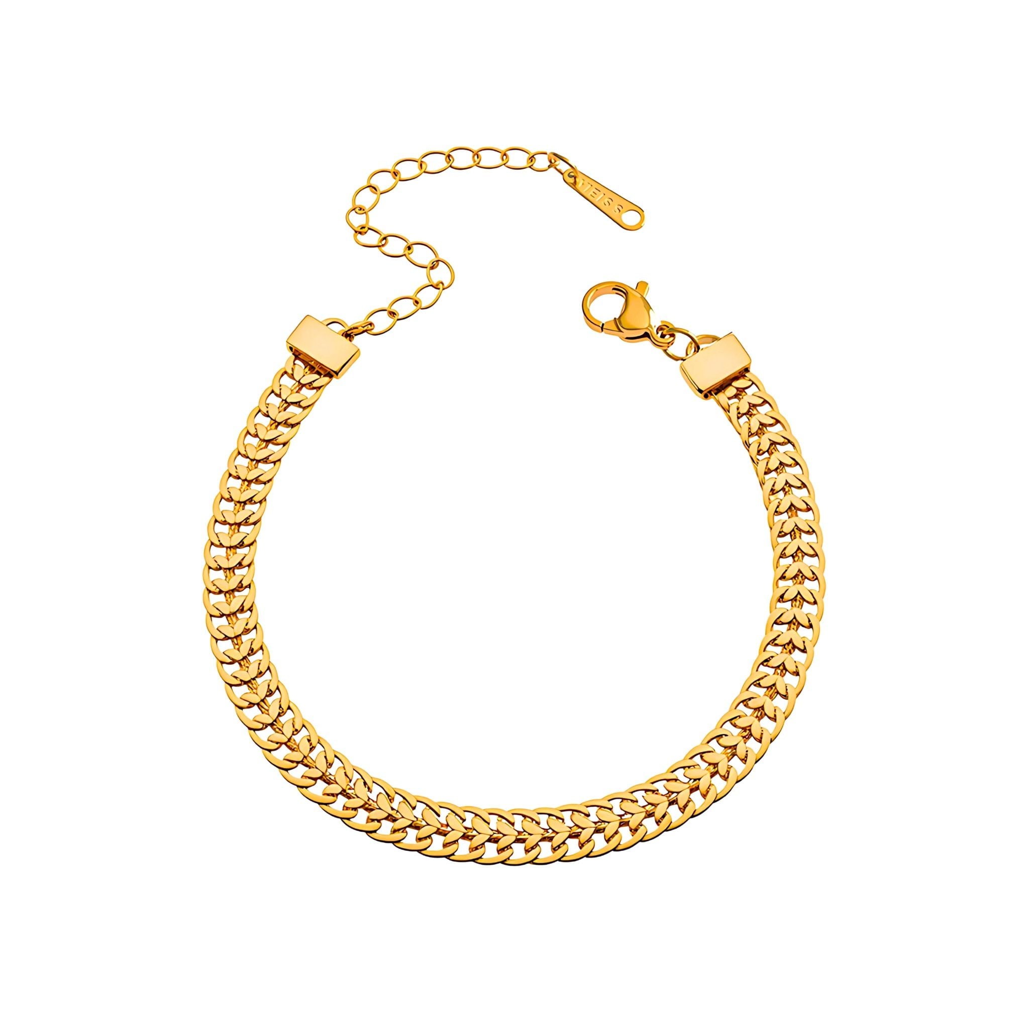  Lắc tay Unisex Titan SST Official Kiểu Xương cá Cá tính Không Đen Gỉ LT38 