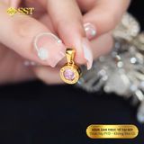  Mặt dây chuyền phối Đá sang trọng titan SST MD15 