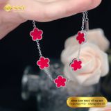  Lắc tay xích mảnh hoa 5 lá,chất liệu titan không rỉ LT254 