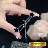  Lắc tay xích mảnh hoa 5 lá,chất liệu titan không rỉ LT254 