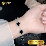  Lắc tay xích mảnh hoa 5 lá,chất liệu titan không rỉ LT254 