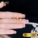  Hoa tai Unisex Titan SST Official Kiểu trơn tròn Không Đen Gỉ BT78 