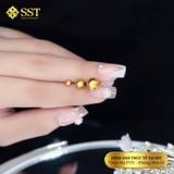  Hoa tai Unisex Titan SST Official Kiểu trơn tròn Không Đen Gỉ BT78 