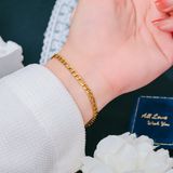  Lắc tay Unisex Titan SST bảng xích nhỏ Không Đen Gỉ LT200 