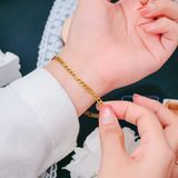  Lắc tay Unisex Titan SST bảng xích nhỏ Không Đen Gỉ LT200 