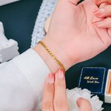  Lắc tay Unisex Titan SST bảng xích nhỏ Không Đen Gỉ LT200 