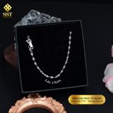  Lắc chân Titan SST Official Store Kiểu basic dây lá me lấp lấnh Không Đen Gỉ LC12 