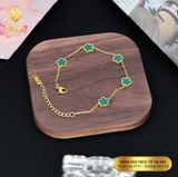  Lắc tay titan SST dây xích mảnh phối hoa 5 lá LT262 