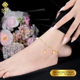  Lắc chân nữ Titan SST Official Store Kiểu Dây Bi Tim nữ tính Không Den Gỉ LC77 