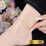  Lắc chân Titan SST Official Store Kiểu basic dây lá me lấp lấnh Không Đen Gỉ LC12 