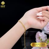  Lắc tay Unisex Titan SST bảng xích nhỏ Không Đen Gỉ LT200 