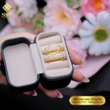  Nhẫn nữ Titan SST Đính full đá tròn 1 vòng thanh lịch Không Đen Gỉ V1 