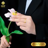  Nhẫn Titan SST Kiểu vây cá thời trang Không Đen Gỉ N79 