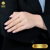  Nhẫn Titan SST Kiểu vây cá thời trang Không Đen Gỉ N79 