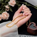  Dây chuyền Titan SST Bảng dây công cao cấp khóa tròn Không Đen Gỉ VC263 