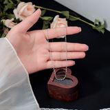  Dây chuyền Titan SST Form mảnh lấp lánh thanh lịch Không Đen Gỉ VC325 