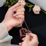  Dây chuyền Titan SST Form mảnh lấp lánh thanh lịch Không Đen Gỉ VC325 