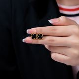  Hoa tai Cỏ 4 Lá Nhiều Màu Titan Không đen gỉ BT20 