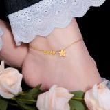  Lắc chân chữ Lucky phối sao nhỏ – Titan không đen gỉ – SST Official Store | LC90 