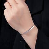  Lắc tay Unisex Titan SST Official Store Dây rút mặt khắc chữ Lover Dream Không Đen Gỉ LT73 