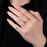  Nhẫn Titan SST Official Store Kiểu Kim Tiền Thanh lịch Không Đen Gỉ N63 