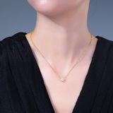  Dây chuyền mảnh nữ Mặt Đá trái tim Chất liệu Titan cao cấp Không đen gỉ VC531 