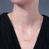  Dây chuyền nữ Titan SST Official Mặt chữ Loveu đáng yêu Không Đen Gỉ VC506 