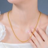  Dây Chuyền Công Titan SST 3mm - Móc Tròn sang trọng Không Đen Gỉ VC414 