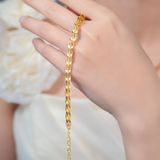  Lắc tay Unisex Titan SST Official Store Kiểu Đuôi phụng bảng lớn sẵn khóa tròn Không Đen Gỉ LT247 