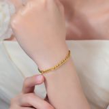  Lắc tay Unisex Titan SST bảng xích nhỏ Không Đen Gỉ LT200 