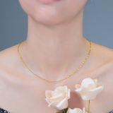  Dây chuyền Titan SST Form mảnh lấp lánh thanh lịch Không Đen Gỉ VC325 