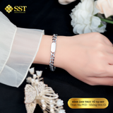  Lắc tay Unisex Titan SST Official Kiểu mặt lật trắng Cá tính Không Đen Gỉ LT79 