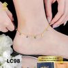  Lắc chân titan sst dây xích mảnh charm phối Đá LC98 