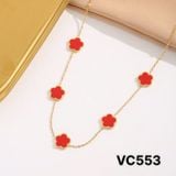  Dây chuyền nữ xích mảnh 5 cánh hoa,chất liệu titan không rỉ VC553 