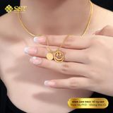  Dây chuyền titan hình mặt cười VC221 