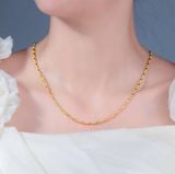  Dây chuyền Titan SST Bi hạt gạo khoá tròn thanh lịch Không Đen Gỉ VC546 