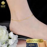  Lắc chân Basic Titan SST Official Store Kiểu dây mì charm bi tối giản sang trọng Không Đen Gỉ LC42 