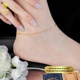  Lắc chân Basic Titan SST Official Store Kiểu dây mì charm bi tối giản sang trọng Không Đen Gỉ LC42 