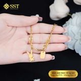  Lắc tay nữ Titan SST Official Store charm thỏ đáng yêu phối dây xích cá tính Không Đen Gỉ LT66 