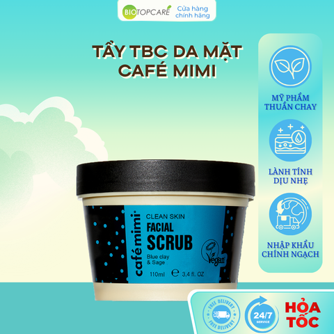 Tẩy tế bào chết da mặt Cafemimi làm sạch sâu Clean Skin 110ml