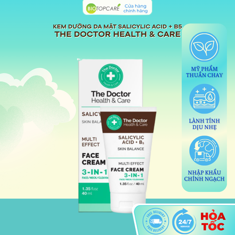 The Doctor Health & Care SALICYLIC ACID + B5 Face cream 3 in 1 Kem dưỡng da mặt 3 in 1 40ml