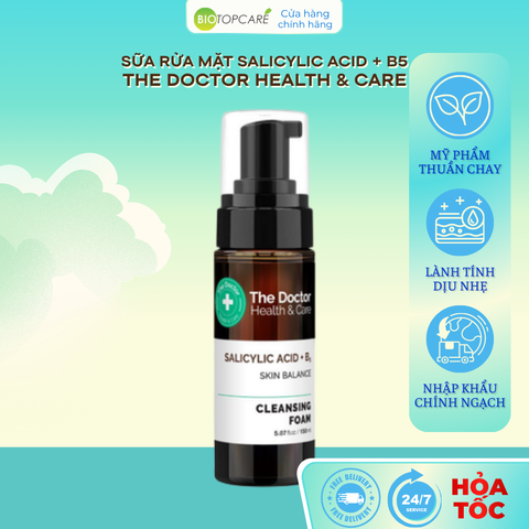 The Doctor Health & Care SALICYLIC ACID + B5 Сleansing foam 150ml Bọt rửa mặt 150ml