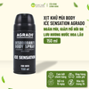 Xịt khử mùi body Agrado hương nước hoa Ice Sensation 150ml