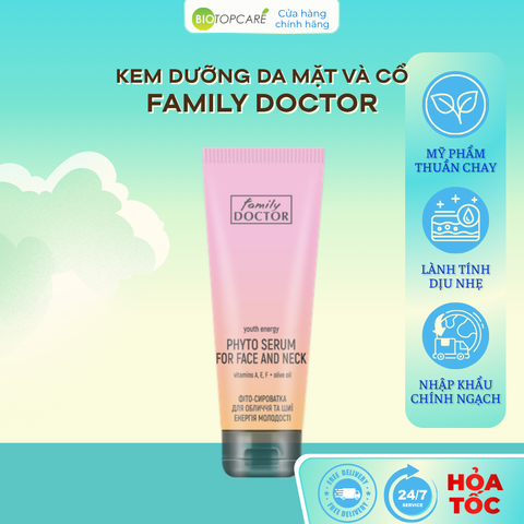 Family Doctor Tinh chất dưỡng da mặt và cổ “Năng lượng tuổi trẻ” 75ml