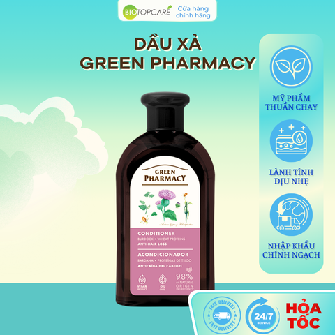 Dầu xả Green Pharmacy chống rụng tóc cây ngưu bàng và protein lúa mì 300ml