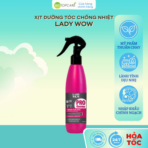 Lady Wow Xịt dưỡng tóc chống nhiệt 
