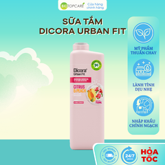 Sữa tắm Vitamin C Cam quýt & Đào Dicora Urban Fit 750ml