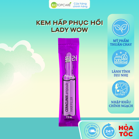 Kem hấp phục hồi Lady Wow dành cho tóc với Ceramides 15 ml