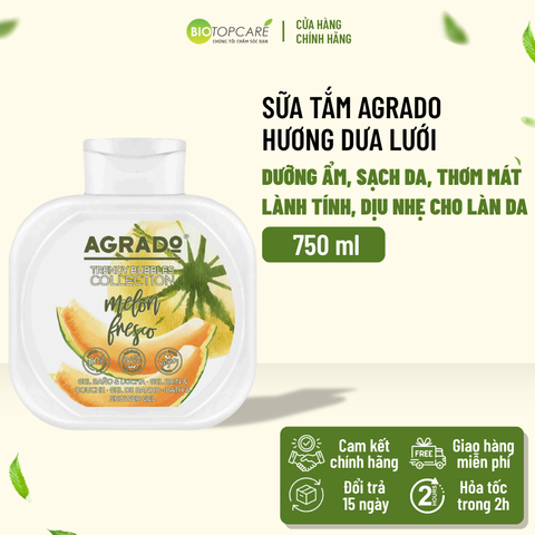Sữa tắm Agrado hương dưa lưới 750ml