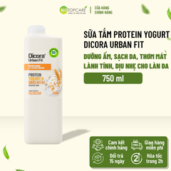 Sữa tắm Dicora Urban Fit Protein Yogurt và chiết xuất Yến mạch 750ml